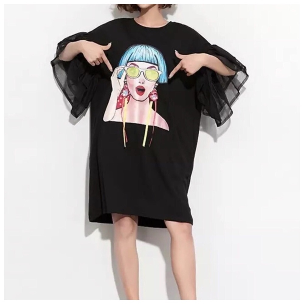 🆕 The ARMIDE Pop Art Oversize Top - Picture 5 of 7
